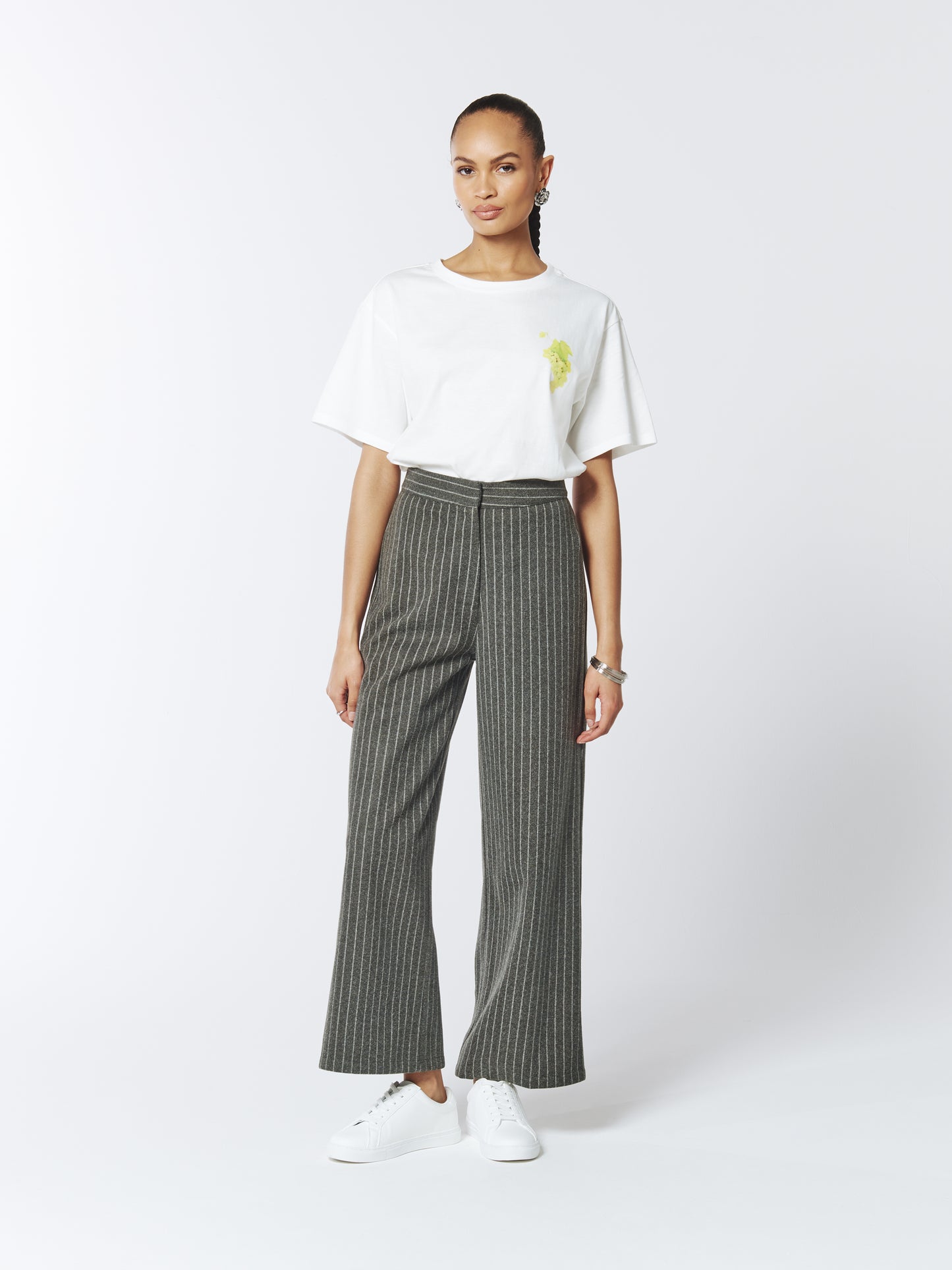 SOUR FIGS Green Grape Print Unisex T-Shirt in White