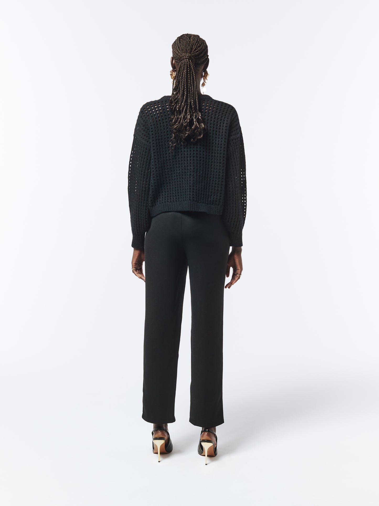 SOUR FIGS Floral Jumper in Black
