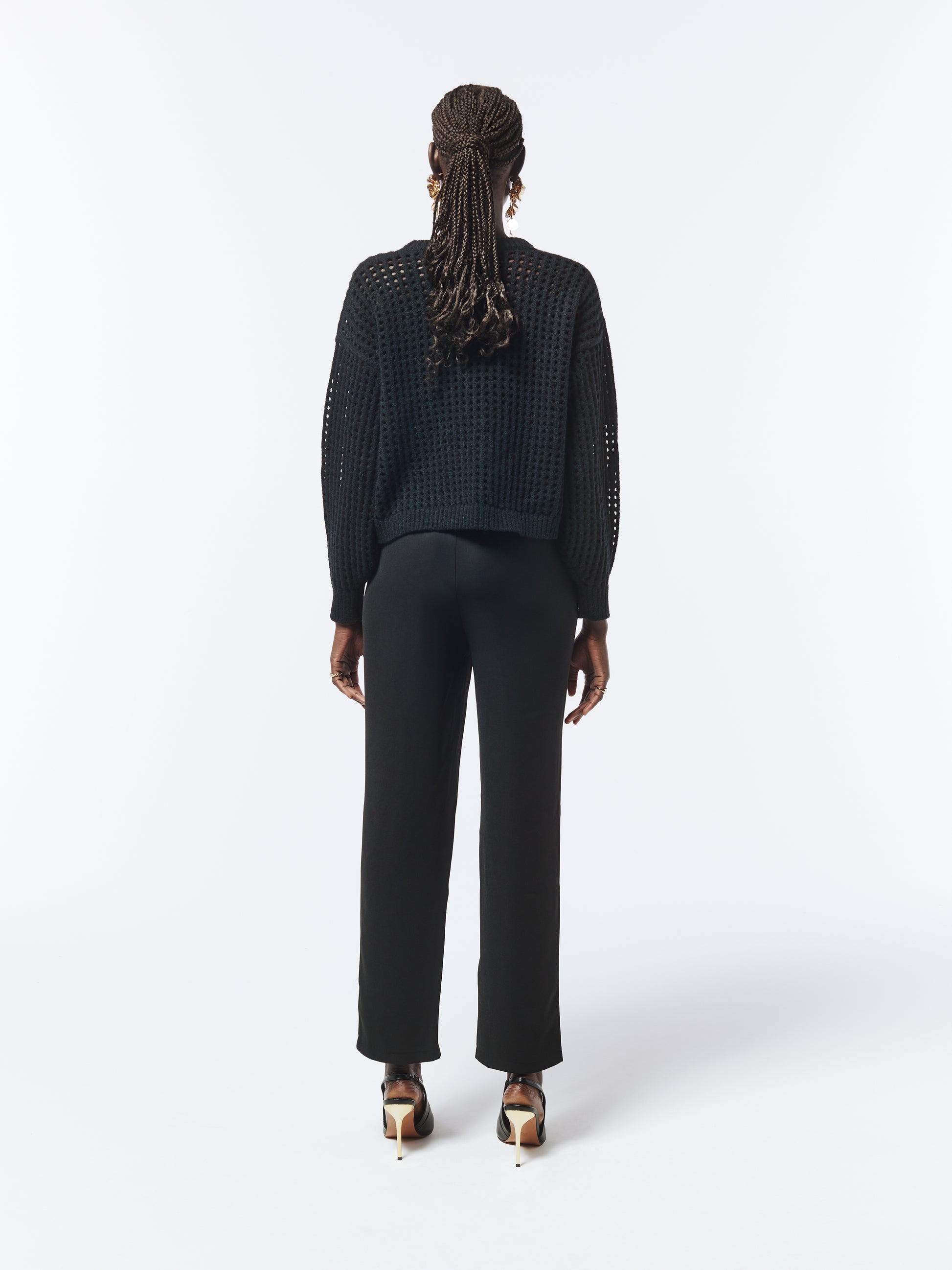 SOUR FIGS Floral Jumper in Black