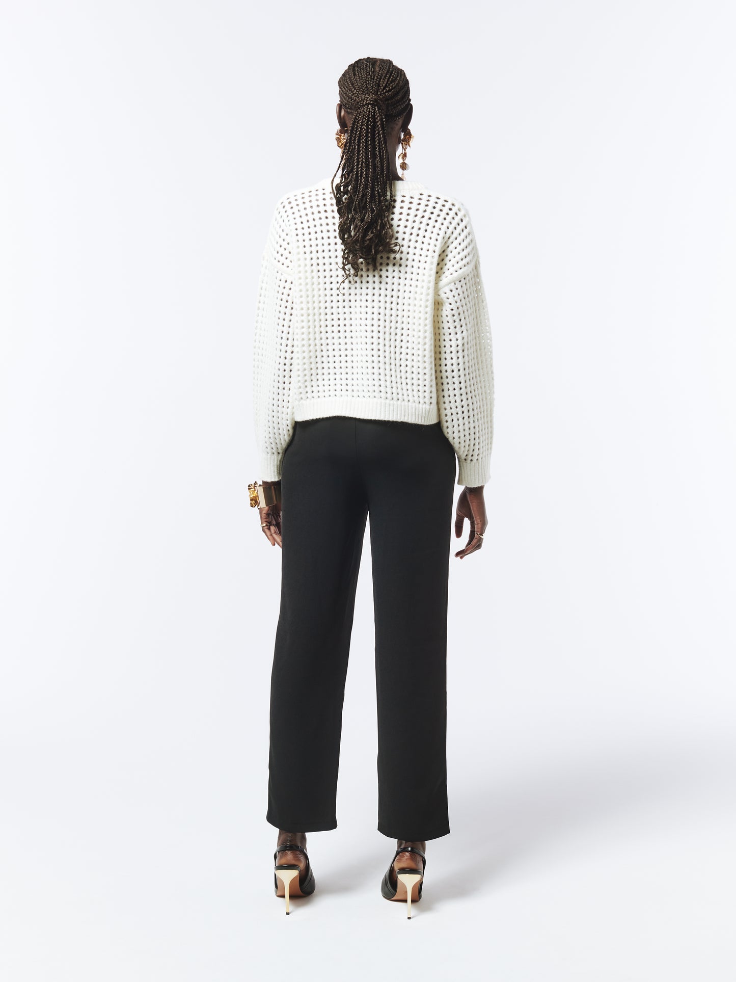 SOUR FIGS Flower Jumper in White