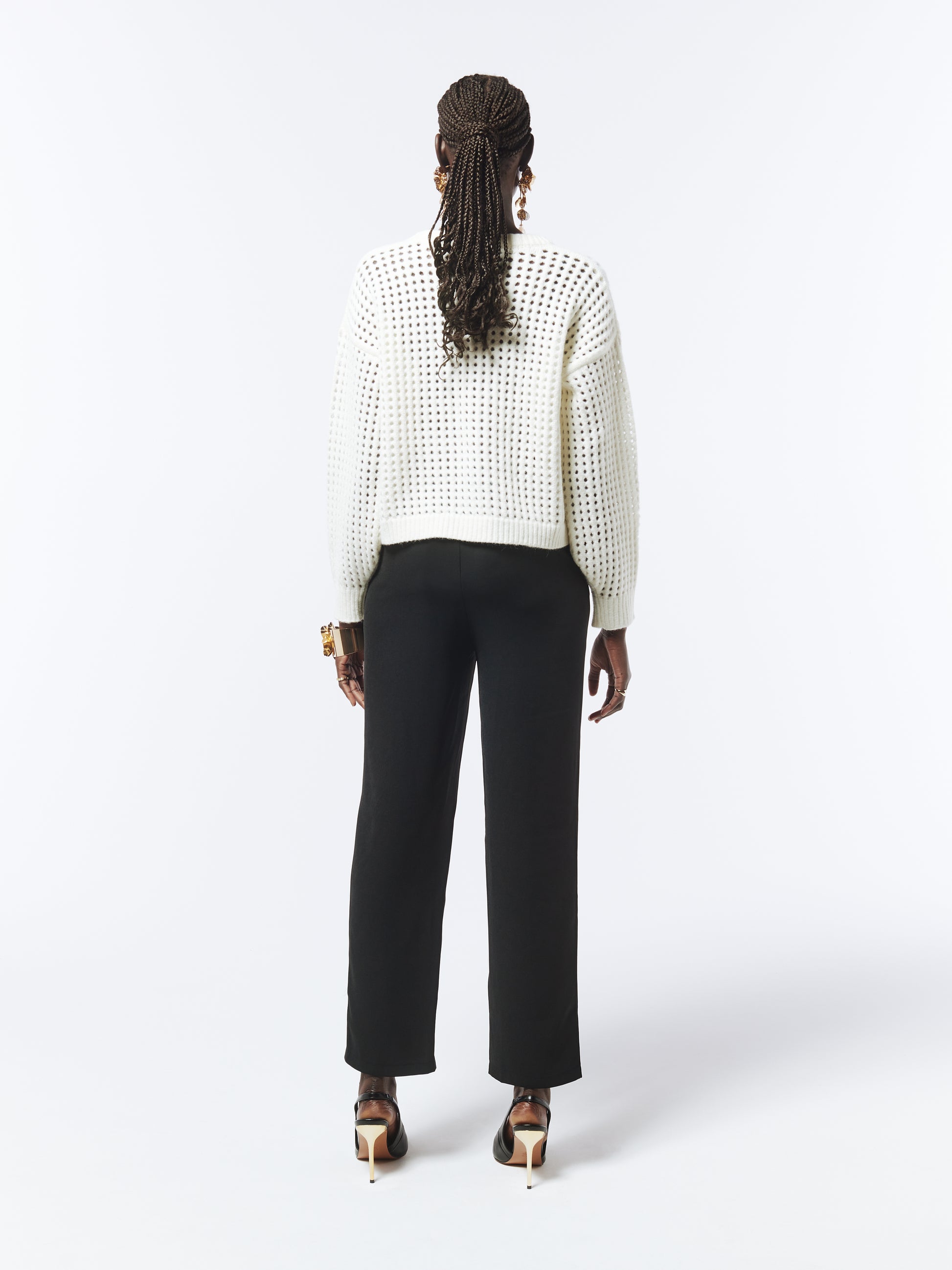 SOUR FIGS Flower Jumper in White