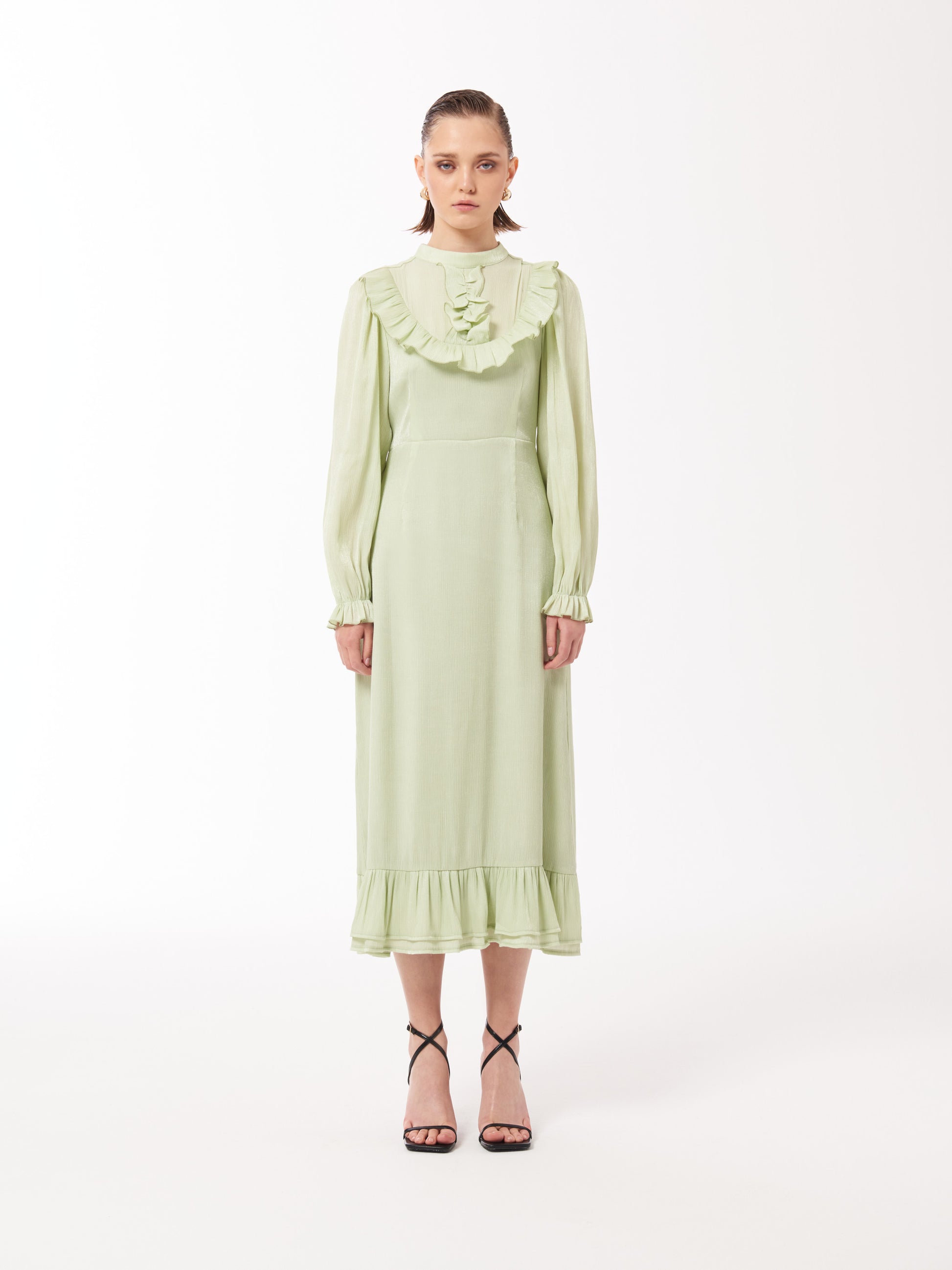 Ruffled Midi Dress bridesmaid dress