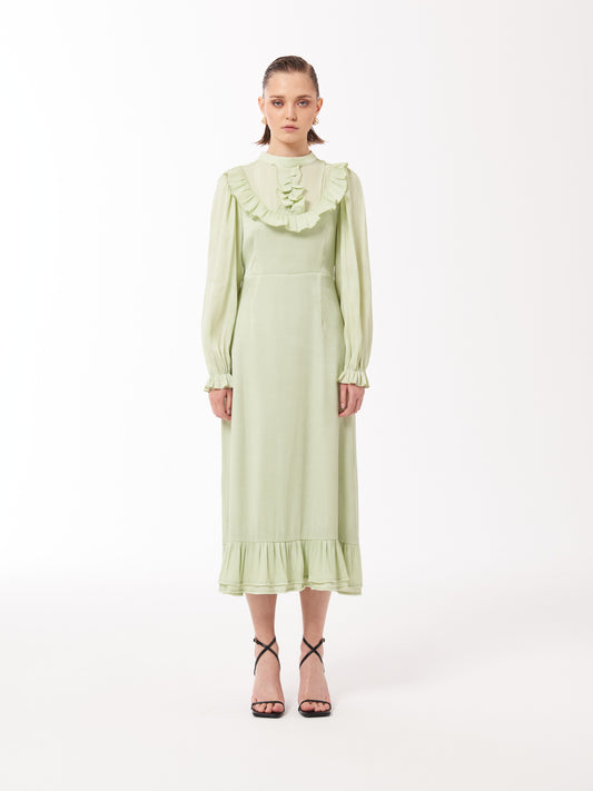 Ruffled Midi Dress bridesmaid dress