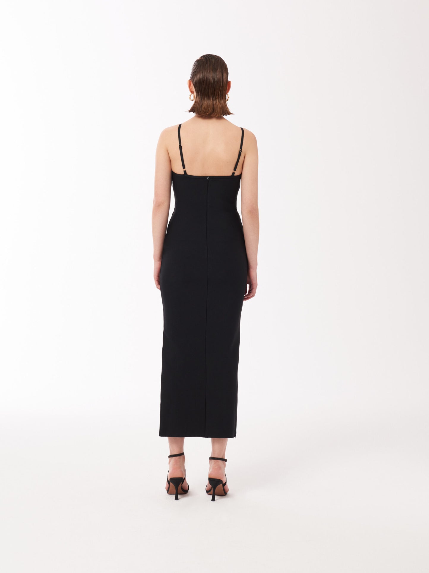 Bustier Tulle-paneled maxi dress in black from Sour Figs