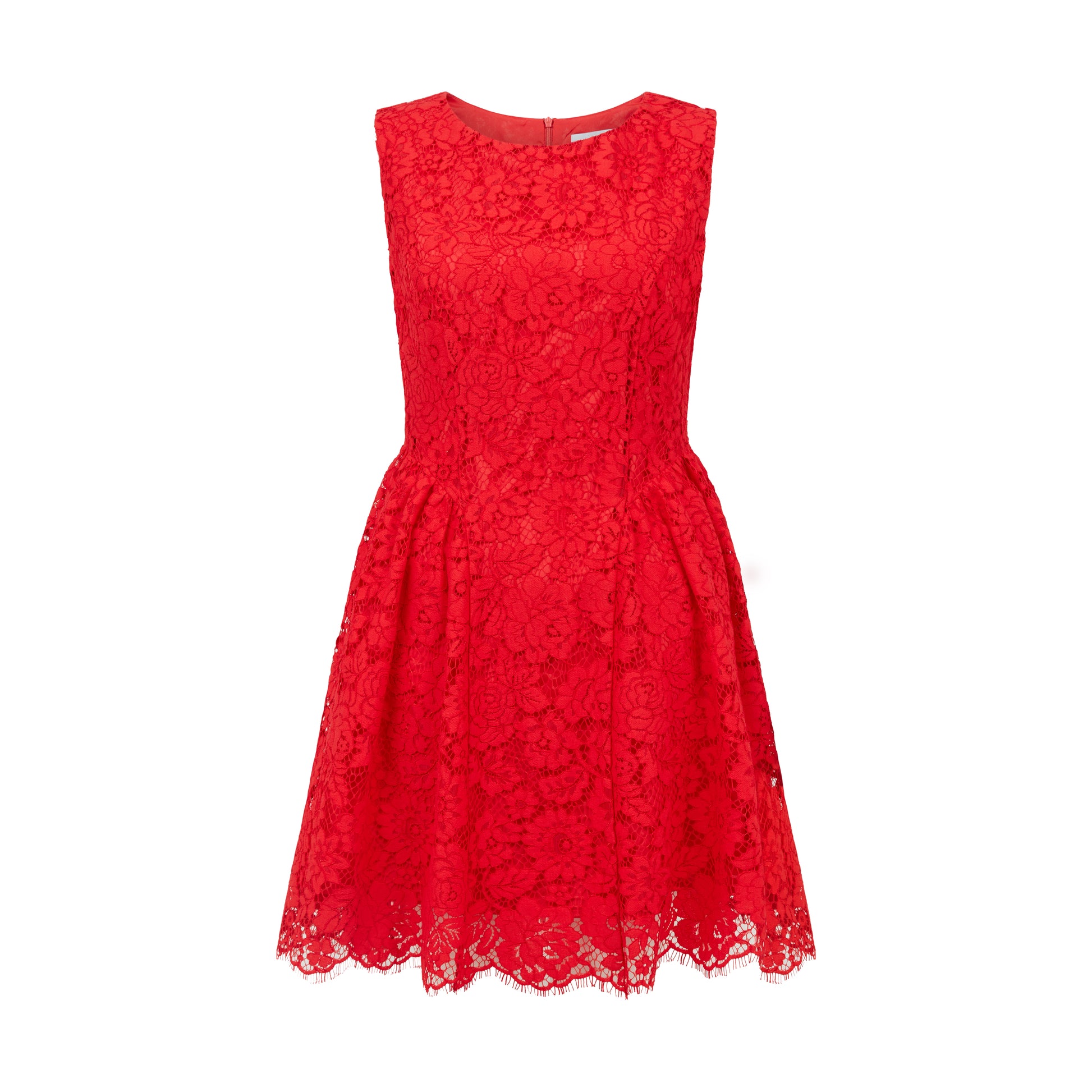 SOUR FIGS cherry red lace dress for weddings, parties, and special occasions