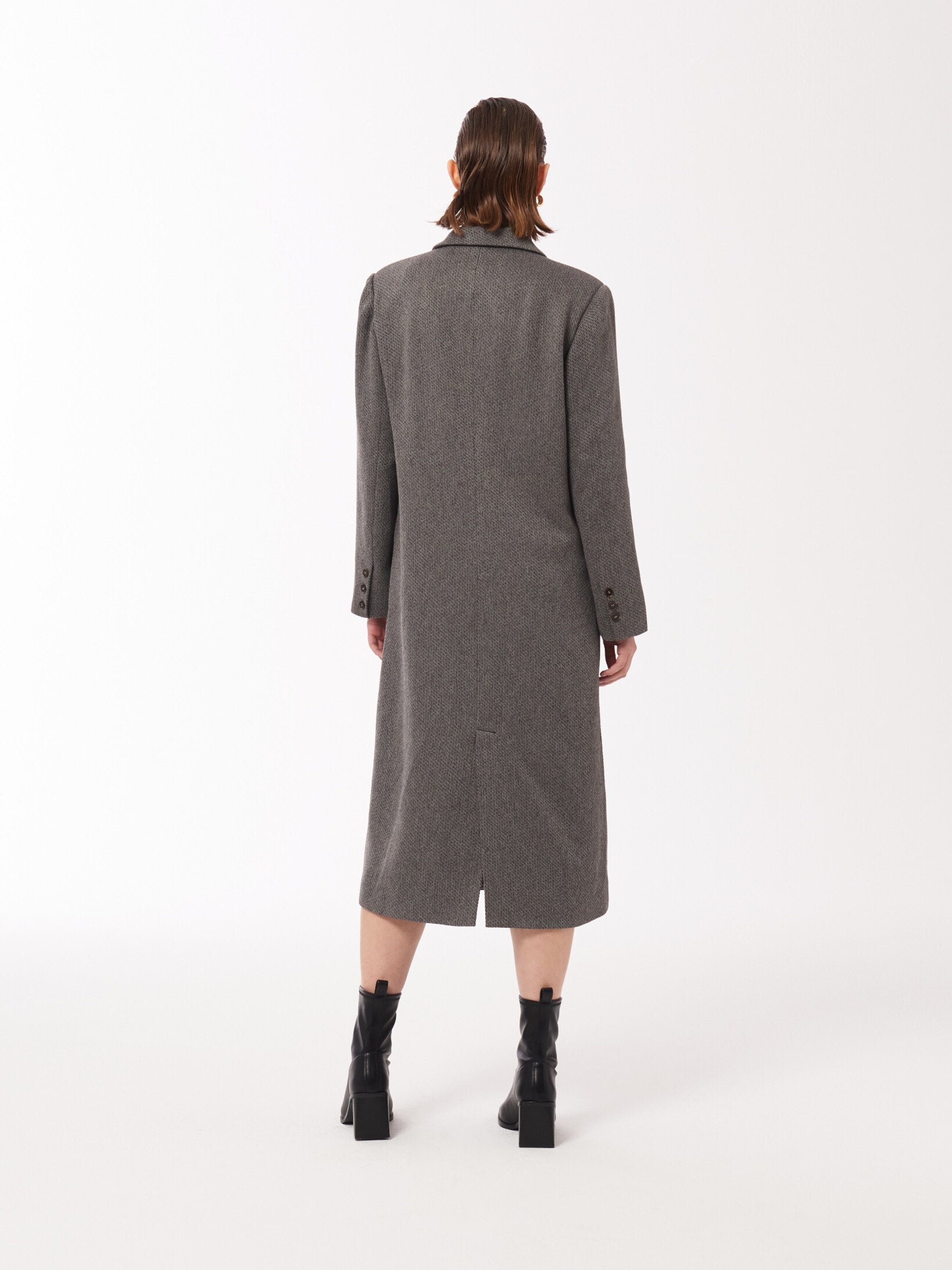 Dark grey winter on sale coat